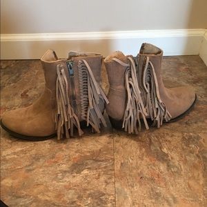 Fringed Booties
